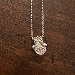 Alex & Ani 925 silver Hamsa necklace